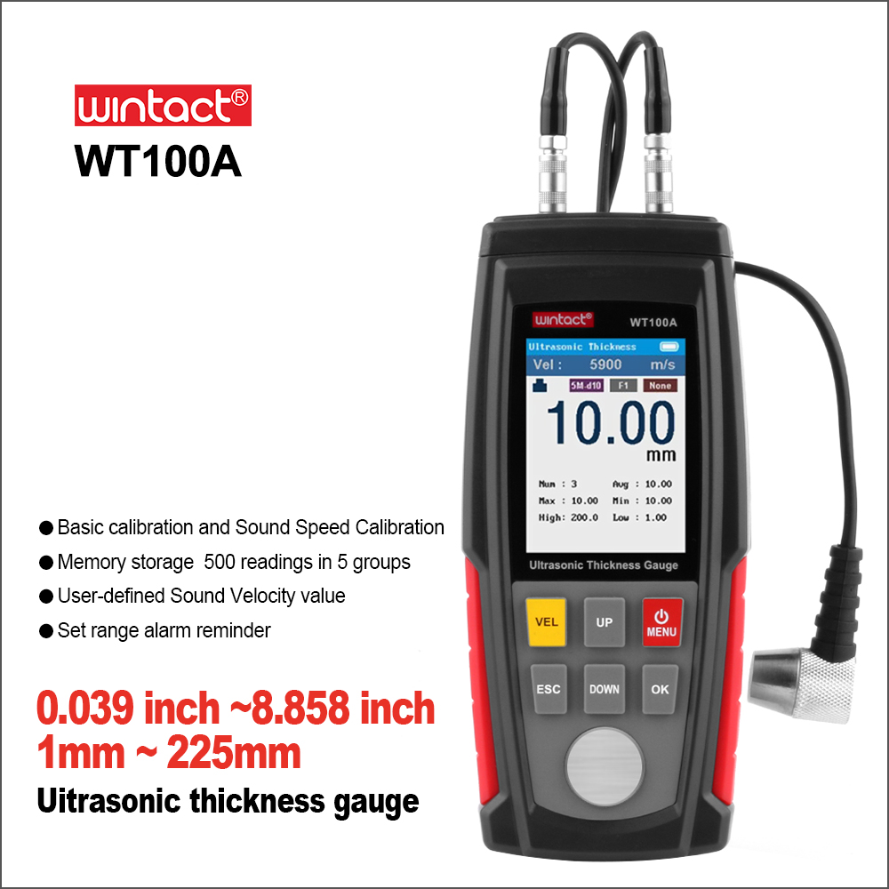 Ultrasonic Thickness Gauge Metal - WINTACT Digital Ultrasonic Car Paint Thickness
